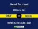 RST vs EDK Player Battle, Head to Head Team Stats, Player Record