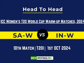 SA-W vs IN-W Player Battle, Head to Head Team Stats, Player Record: ICC Women's T20 World Cup Warm-up Matches- 10th Match