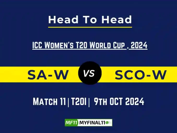 SA-W vs SCO-W Player Battle, Head to Head Team Stats, Player Record ICC Women's T20 World Cup Warm-up Matches- 10th Match