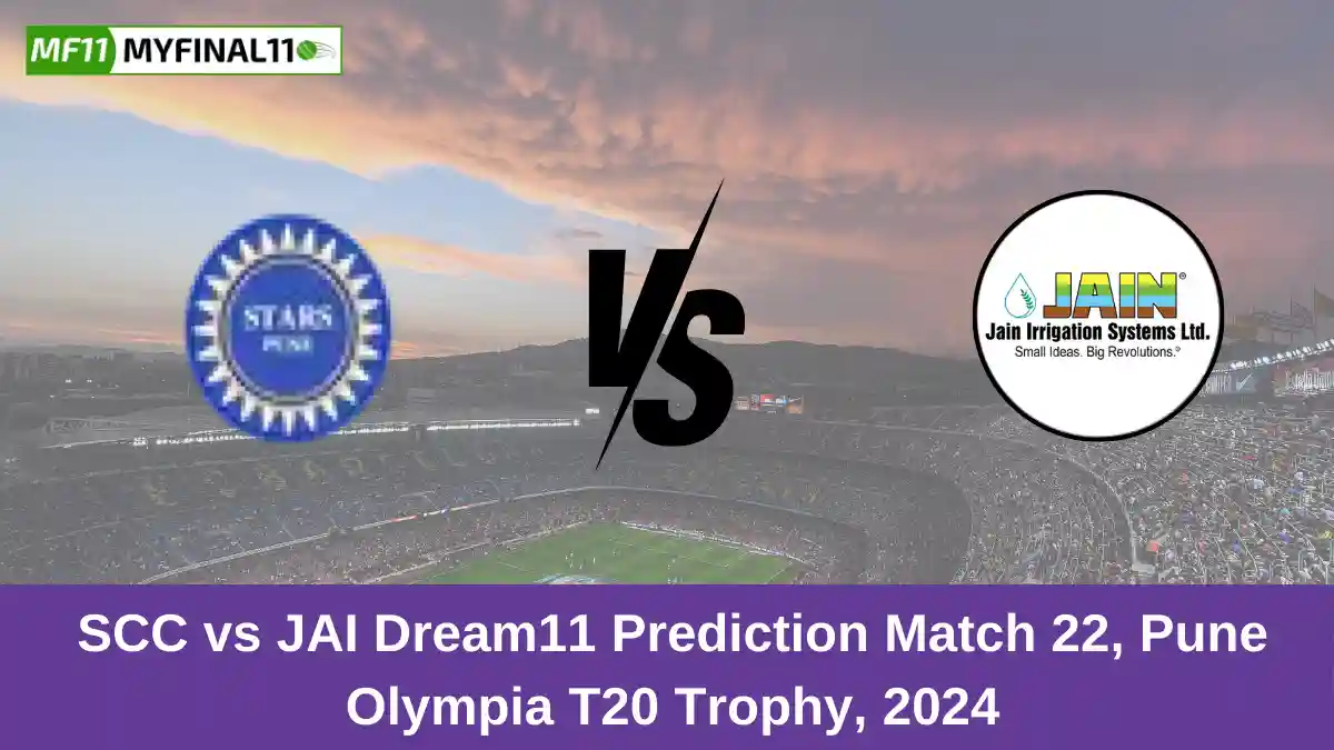 SCC vs JAI Dream11 Prediction Match 22, Pune Olympia T20 Trophy, 2024