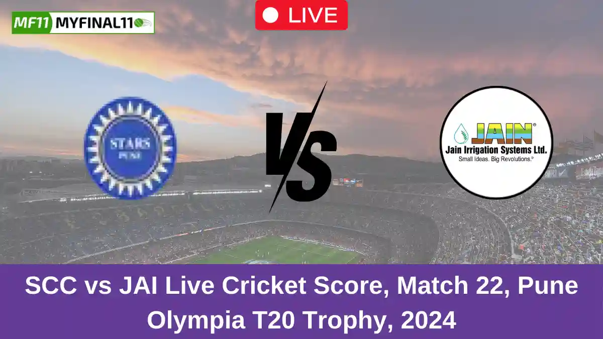 SCC vs JAI Live Cricket Score, Match 22, Pune Olympia T20 Trophy, 2024