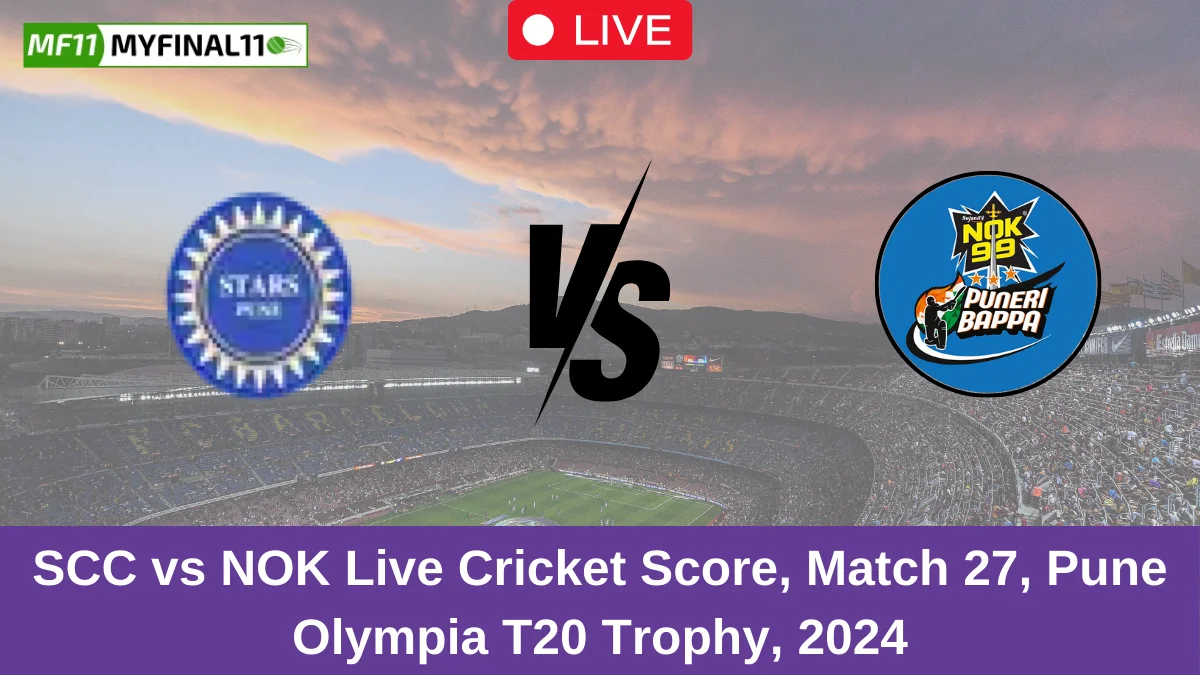 SCC vs NOK Live Cricket Score, Match 27, Pune Olympia T20 Trophy, 2024