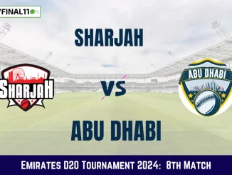 SHA vs ABD Dream11 Prediction Today: Match 8 Pitch Report, and Key Player | Emirates D20 Tournament 2024