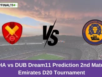 SHA vs DUB Dream11 Prediction 2nd Match, Emirates D20 Tournament