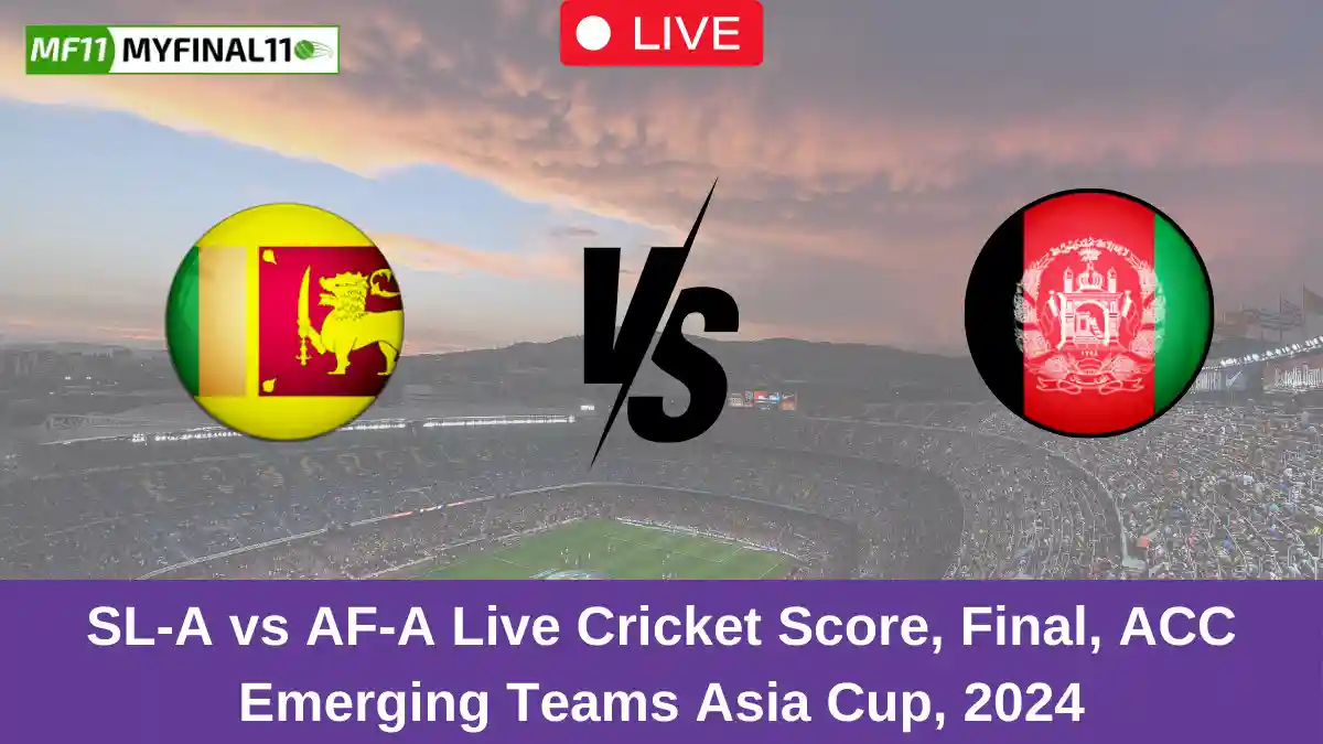 SL-A vs AF-A Live Cricket Score, Final, ACC Emerging Teams Asia Cup, 2024