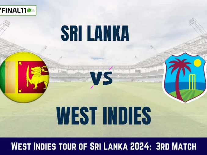 SL vs WI Dream11 Prediction Today: 3rd ODI Pitch Report, and Key Player | West Indies tour of Sri Lanka 2024