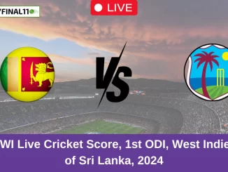 SL vs WI Live Cricket Score, 1st ODI, West Indies tour of Sri Lanka, 2024