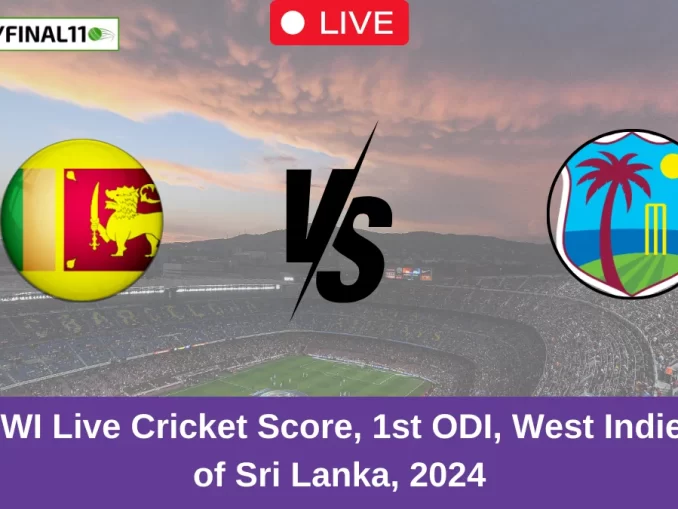 SL vs WI Live Cricket Score, 1st ODI, West Indies tour of Sri Lanka, 2024