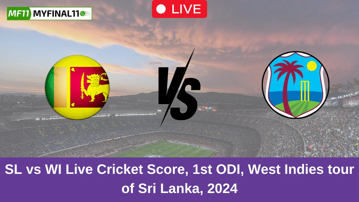 SL vs WI Live Cricket Score, 1st ODI, West Indies tour of Sri Lanka, 2024