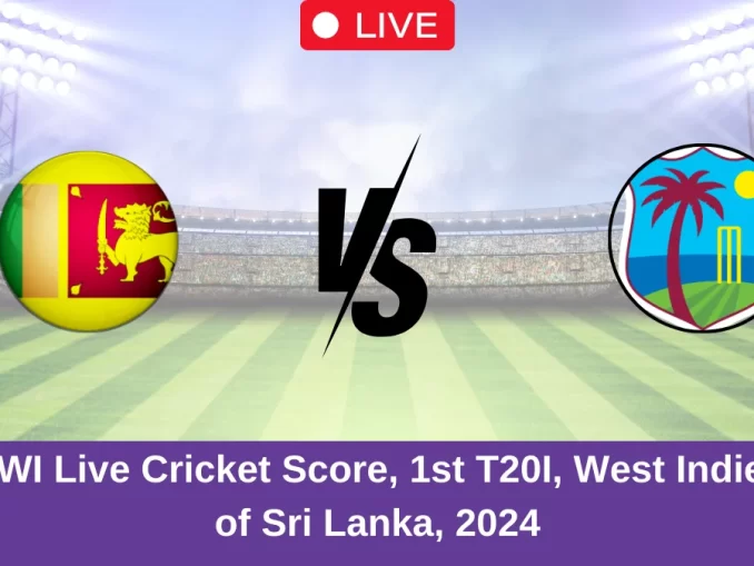 SL vs WI Live Cricket Score, 1st T20I, West Indies tour of Sri Lanka, 2024