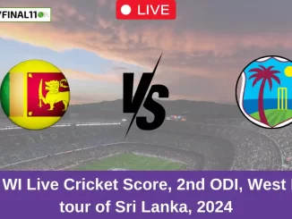 SL vs WI Live Cricket Score, 2nd ODI, West Indies tour of Sri Lanka, 2024