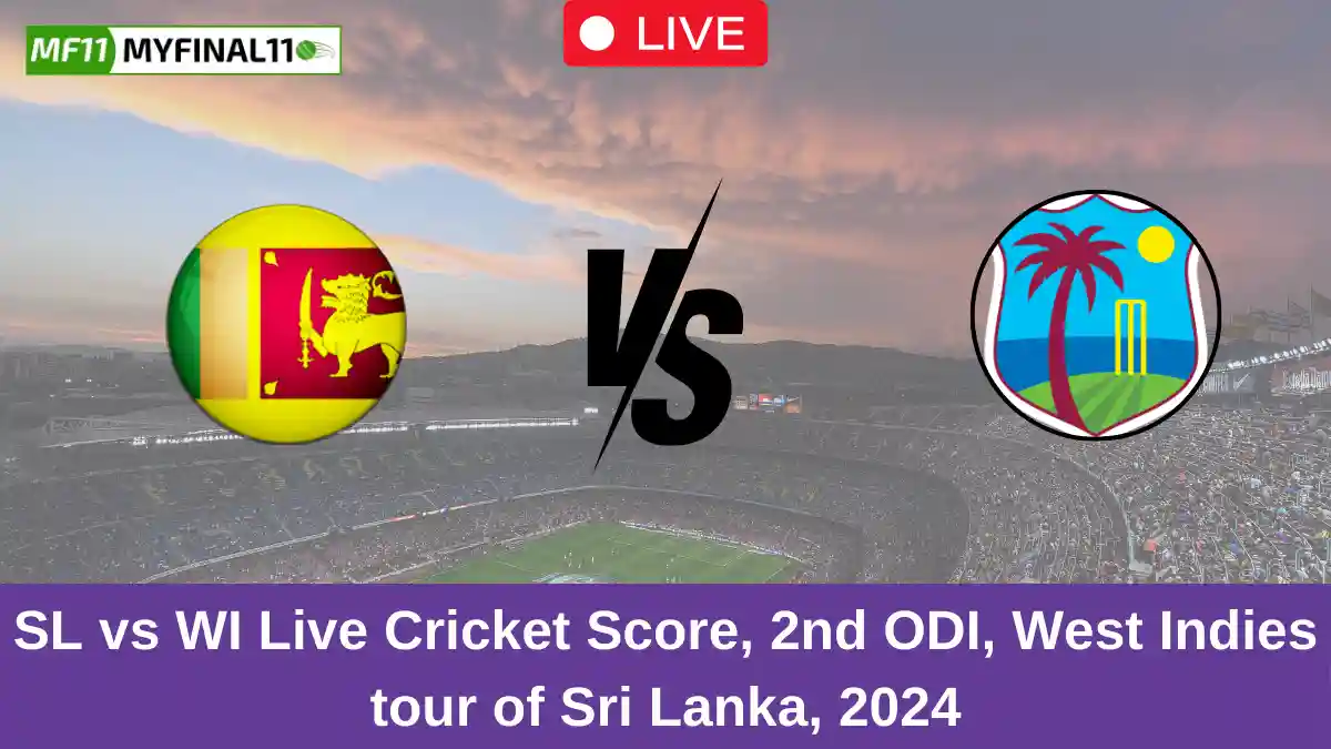 SL vs WI Live Cricket Score, 2nd ODI, West Indies tour of Sri Lanka, 2024