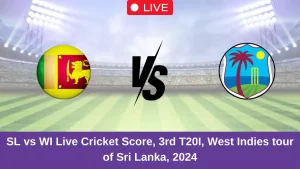 SL vs WI Live Cricket Score, 3rd T20I, West Indies tour of Sri Lanka, 2024