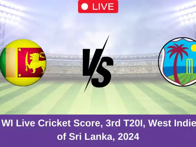 SL vs WI Live Cricket Score, 3rd T20I, West Indies tour of Sri Lanka, 2024