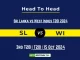 SL vs WI Player Battle, Head to Head Team Stats, Player Record (1)