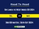 SL vs WI Player Battle, Head to Head Team Stats, Player Record: Sri Lanka vs West Indies ODI 2024