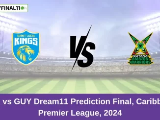 SLK vs GUY Dream11 Prediction Final, Caribbean Premier League, 2024