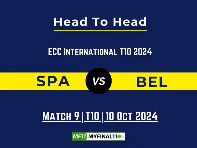 SPA vs BEL Player Battle, Head to Head Team Stats, Player Record