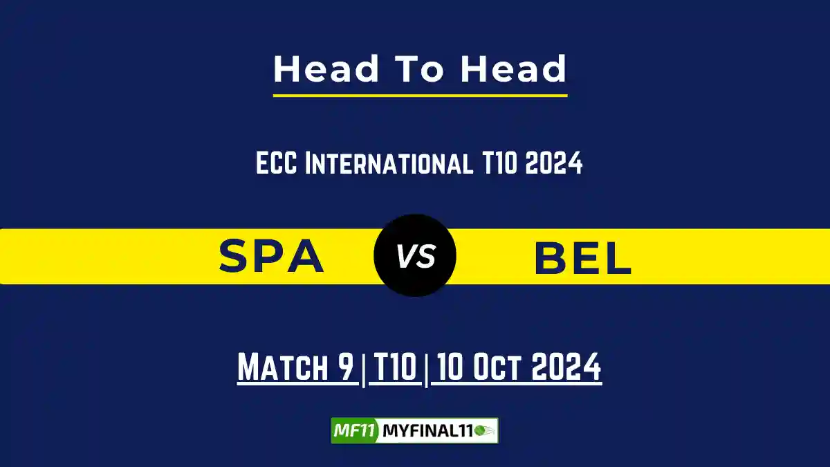 SPA vs BEL Player Battle, Head to Head Team Stats, Player Record