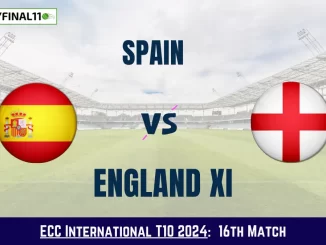 SPA vs ENG-XI Dream11 Prediction Today: Match 16 Pitch Report, and Key Player | ECC International T10 2024