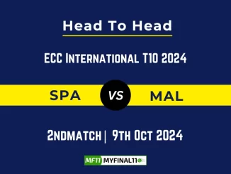 SPA vs MAL Player Battle, Head to Head Team Stats, Player Record ECC International T10 2024