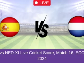 SPA vs NED-XI Live Cricket Score, Match 16, ECC T10, 2024