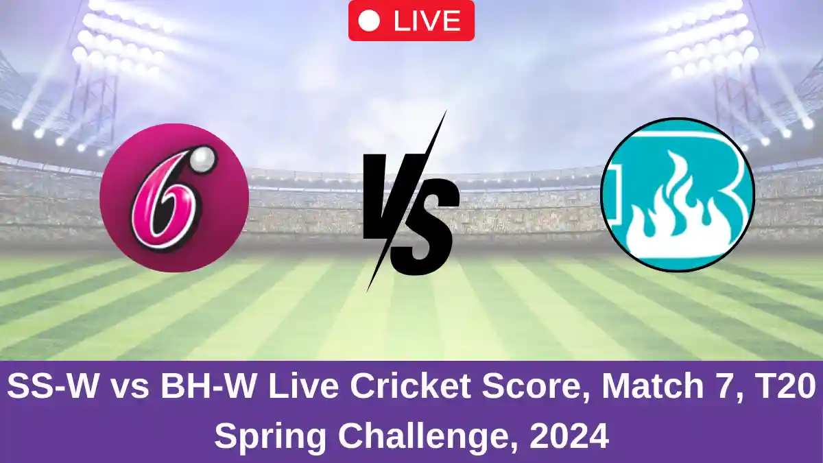 SS-W vs BH-W Live Cricket Score, Match 7, T20 Spring Challenge, 2024