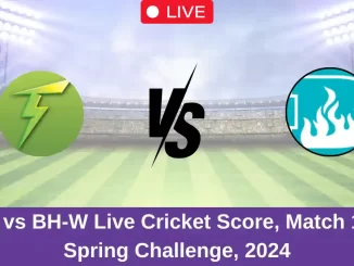 ST-W vs BH-W Live Cricket Score, Match 1, T20 Spring Challenge, 2024 (1)