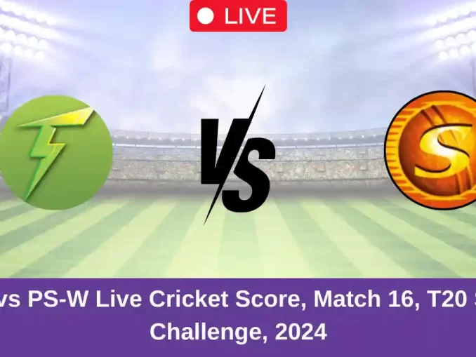 ST-W vs PS-W Live Cricket Score, Match 16, T20 Spring Challenge, 2024