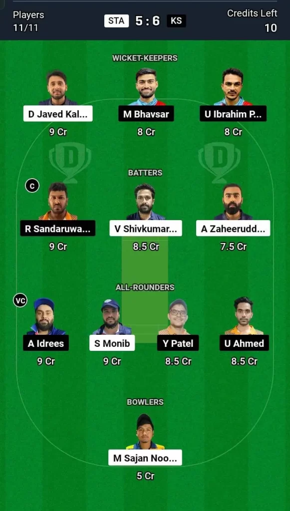 STA vs KS Dream11 Team Prediction Today Match