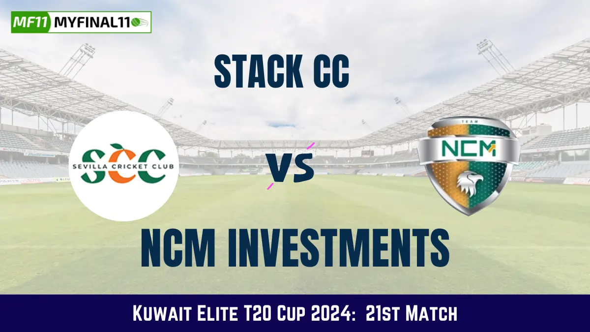 SCC vs NCMI Dream11 Prediction Today: Match 21 Pitch Report, and Key Player | Kuwait Elite T20 Cup 2024