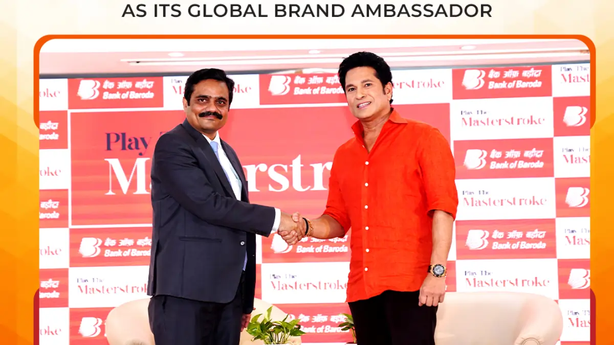 Sachin Tendulkar Becomes Global Brand Ambassador for Bank of Baroda