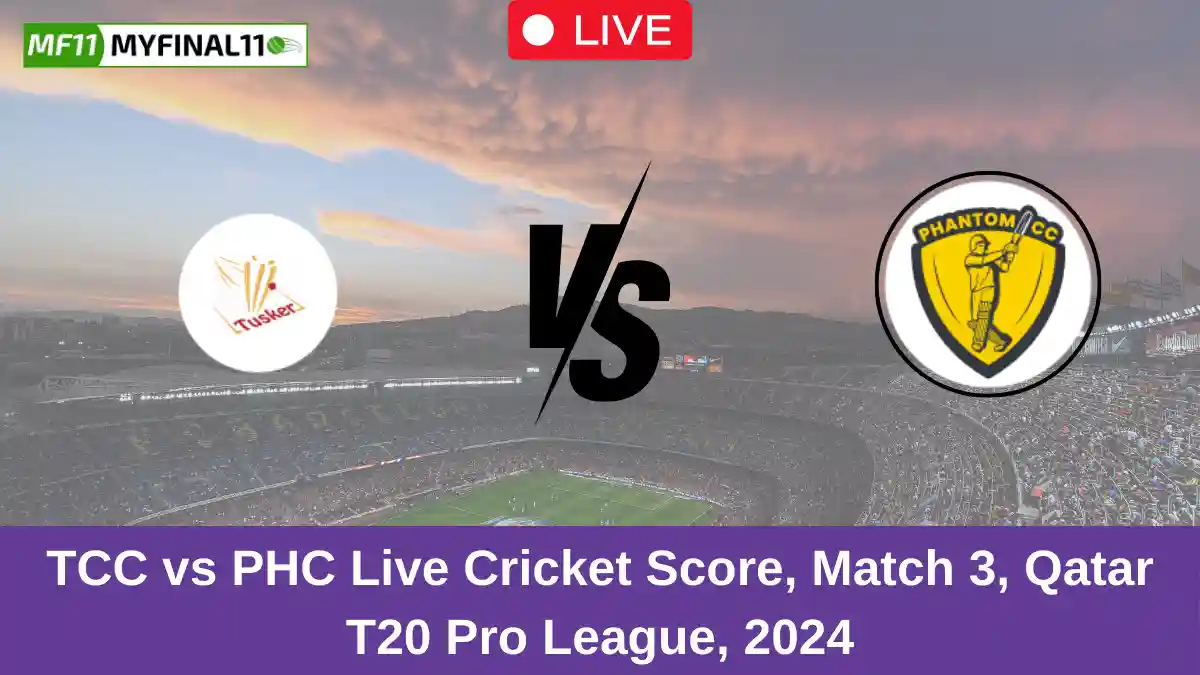 TCC vs PHC Live Cricket Score, Match 3, Qatar T20 Pro League, 2024 (2)