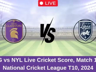 TG vs NYL Live Cricket Score, Match 11, National Cricket League T10, 2024