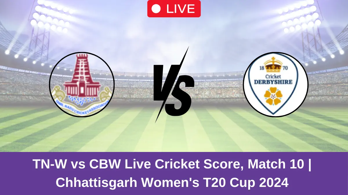 TN-W vs CBW Live Score: Scorecard, Ball by Ball Commentary - Match 10, Chhattisgarh Women's T20 Cup 2024