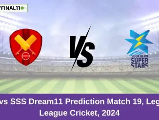 TOH vs SSS Dream11 Prediction Match 19, Legends League Cricket, 2024