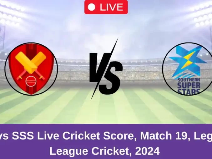 TOH vs SSS Live Cricket Score, Match 19, Legends League Cricket, 2024