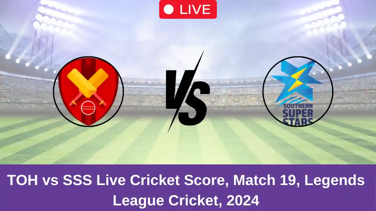 TOH vs SSS Live Cricket Score, Match 19, Legends League Cricket, 2024