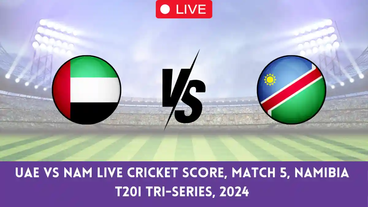 UAE vs NAM Live Cricket Score, Match 5, Namibia T20I Tri-Series, 2024