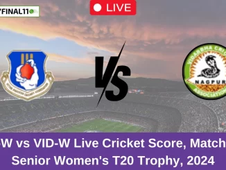 UP-W vs VID-W Live Cricket Score, Match 22, Senior Women's T20 Trophy, 2024