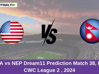 USA vs NEP Dream11 Prediction Match 38, ICC CWC League 2 , 2024