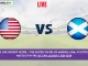 USA vs SCO Live Cricket Score — The United States of America (USA) vs Scotland (SCO) Match 37 in the ICC CWC League 2 ODI 2024