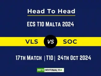 VLS vs SOC Player Battle, Head to Head Team Stats, Team Record - ECS T10 Malta 2024