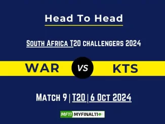 WAR vs KTS Player Battle, Head to Head Team Stats, Player Record