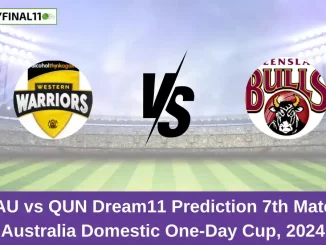 WAU vs QUN Dream11 Prediction 7th Match, Australia Domestic One-Day Cup, 2024