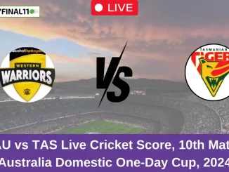 WAU vs TAS Live Cricket Score, 10th Match, Australia Domestic One-Day Cup, 2024 (1)