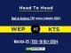 WEP vs KTS Player Battle, Head to Head Team Stats, Player Record