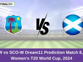 WI-W vs SCO-W Dream11 Prediction Match 8, ICC Women's T20 World Cup, 2024