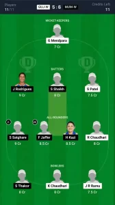 GUJ-W vs MUM-W Dream11 Prediction Today: Match 5 Pitch Report, and Key Player | Indian Domestic Women's T20 Trophy 2024