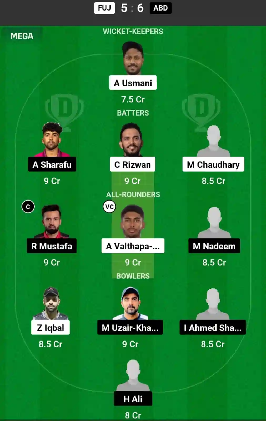 FUJ vs ABD Dream11 Prediction Today: Match 1 Pitch Report, and Key Player | Emirates D20 Tournament 2024